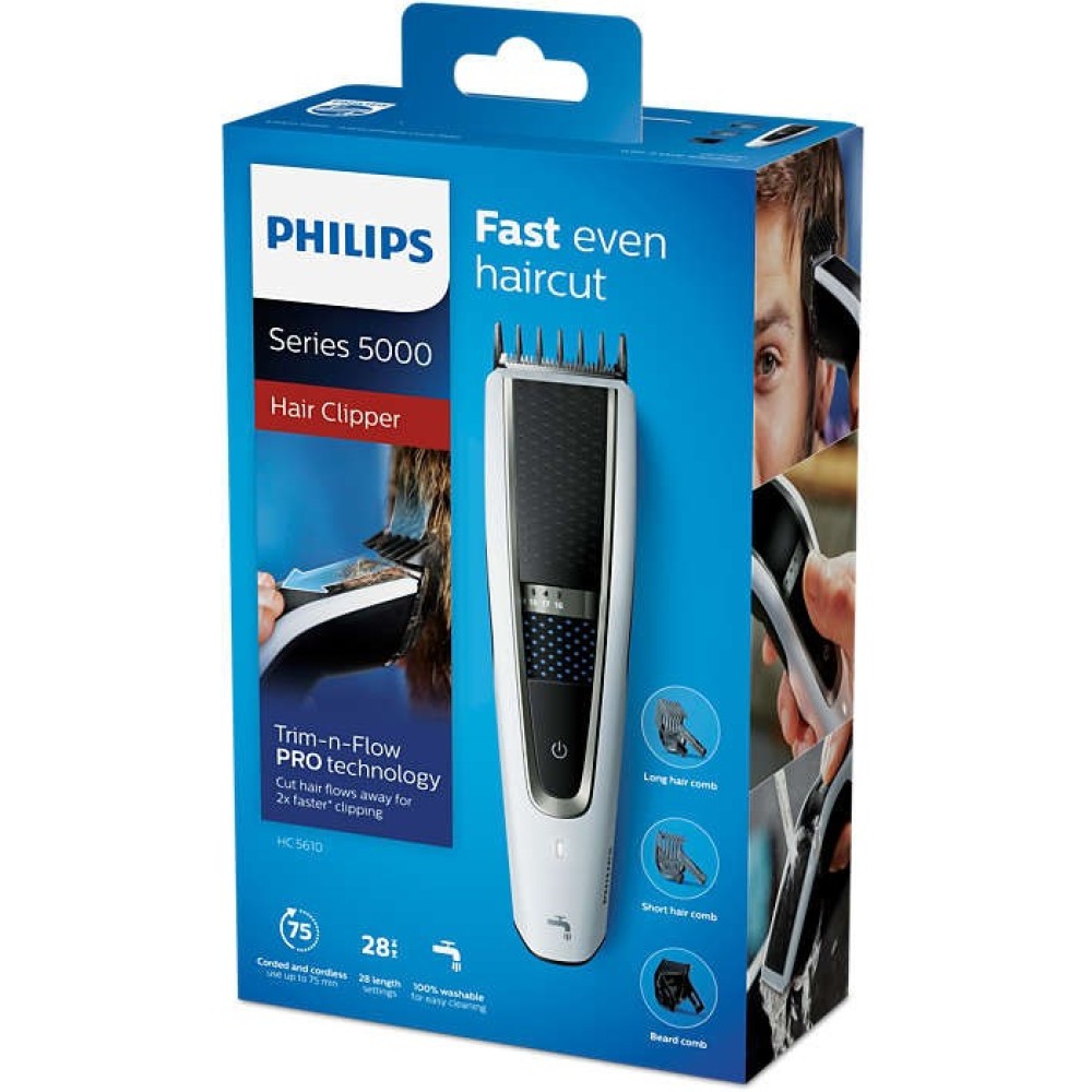 PHILIPS HAIRCLIPPER SERIES 5000 MAZGĀJAMA MATU GRIEŠANAS MAŠĪNA HC5610/15