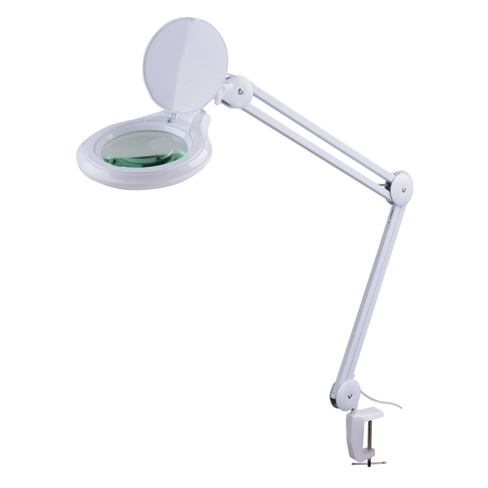Magnifying lamp with table fixation, LED, 5 diopter, 4 light modes
