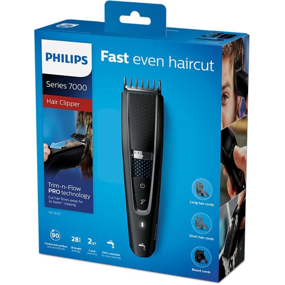 PHILIPS HAIRCLIPPER SERIES 5000 MAZGĀJAMA MATU GRIEŠANAS MAŠĪNA HC5632/15