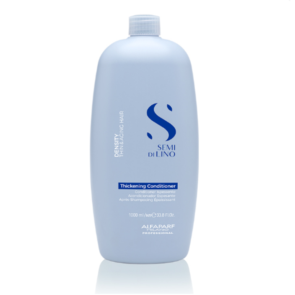 ALFAPARF Milano Semi Di Lino DENSITY Anti-Age Thickening Conditioner - Kondicionieris plāniem un nobriedušiem matiem, 1000ml