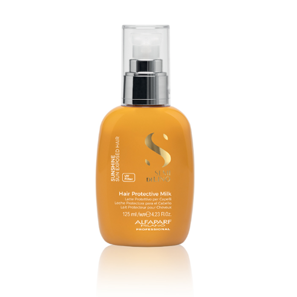 ALFAPARF Milano Semi Di Lino SUNSHINE Hair Protective Milk - Pieniņš matu aizsardzībai pret UV starojumu, 125ml
