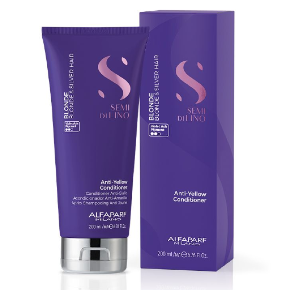 ALFAPARF Milano Semi Di Lino BLONDE Anti-Yellow Conditioner, 200ml