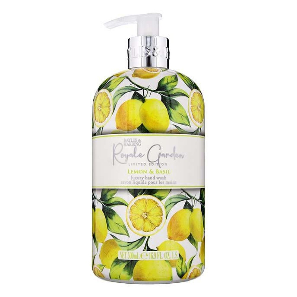 Baylis&Harding Royale Garden Lemon&Basil - šķidrās ziepes, 500ml