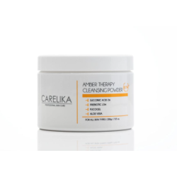 CARELIKA Amber Therapy Cleansing Powder - Ādu attīrošs pūderis ar 2% dzintarskābi, Fucohgel un alveju, 25gr.