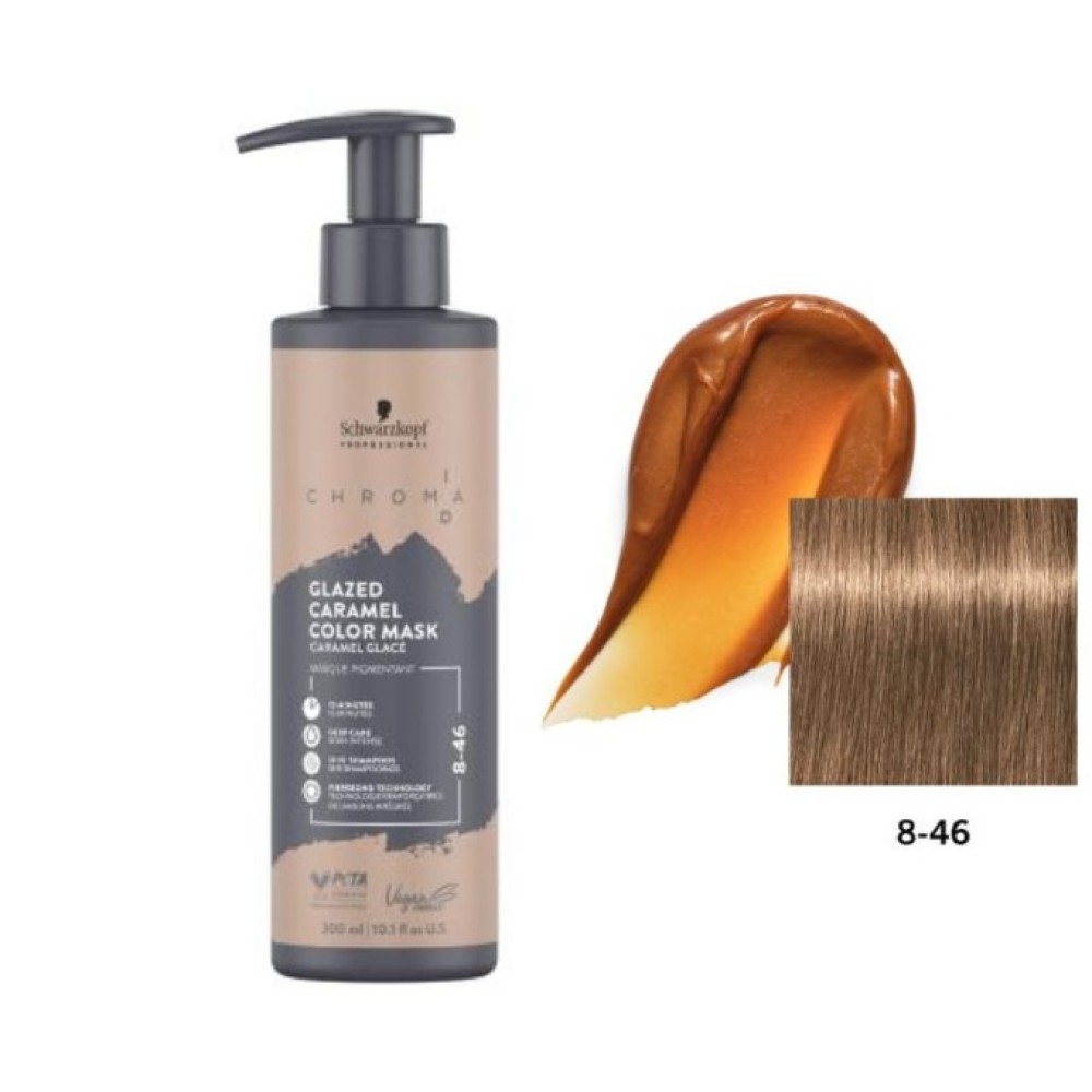 Schwarzkopf Professional CHROMA ID Bonding Mask - Тонирующая маска для волос Nr.8-46 - GLAZED CARAMEL, 300ml