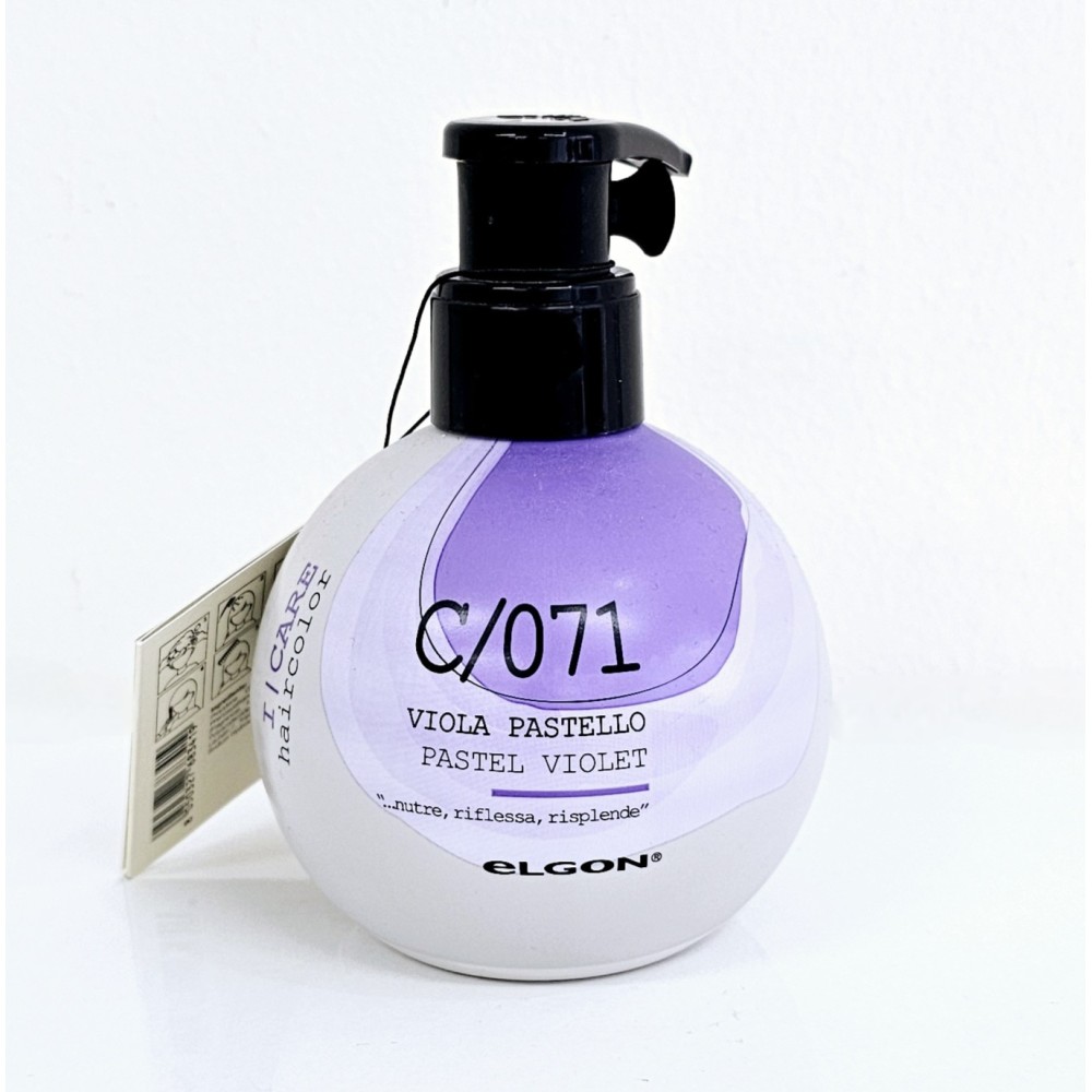 ELGON I CARE haircolor - Kondicionējošs noskalojams krāsojošs krēms, C/071, PASTEL VIOLET