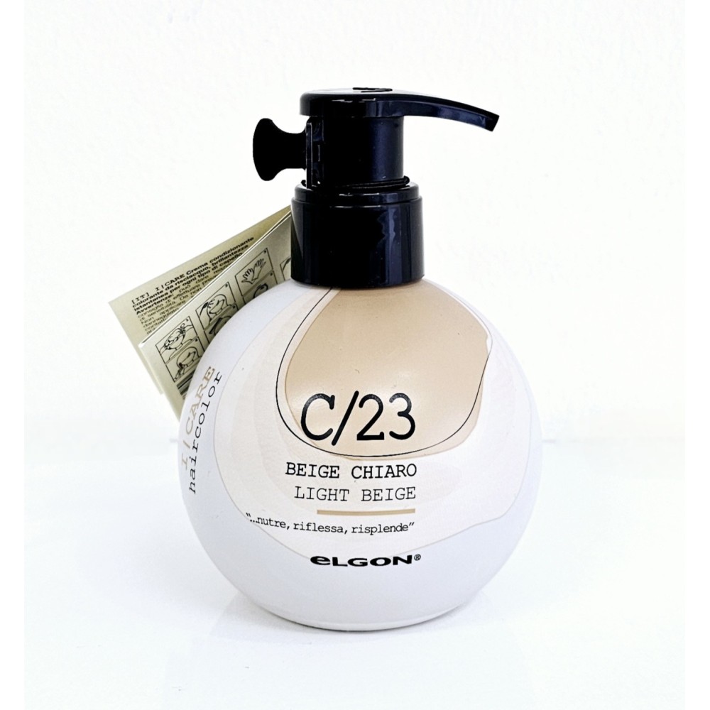 ELGON I CARE haircolor - Kondicionējošs noskalojams krāsojošs krēms, C/23, LIGHT BEIGE
