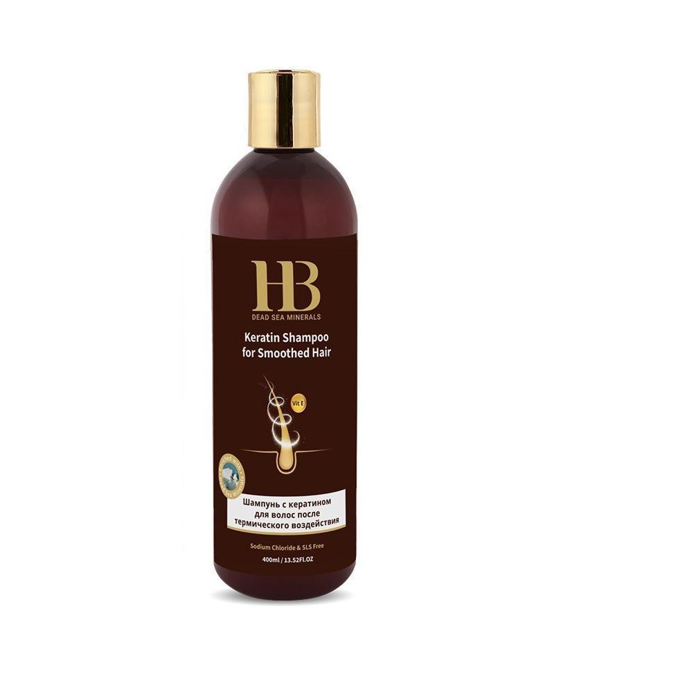 HEALTH&BEAUTY Keratin Shampoo for Smoothed Hair - Šampūns ar keratīnu termiski bojātiem matiem, 400ml