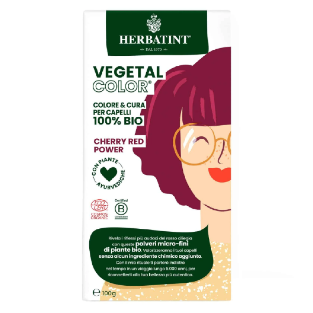 HERBATINT Vegetal Color - Organic Hair Color (Cherry red power)