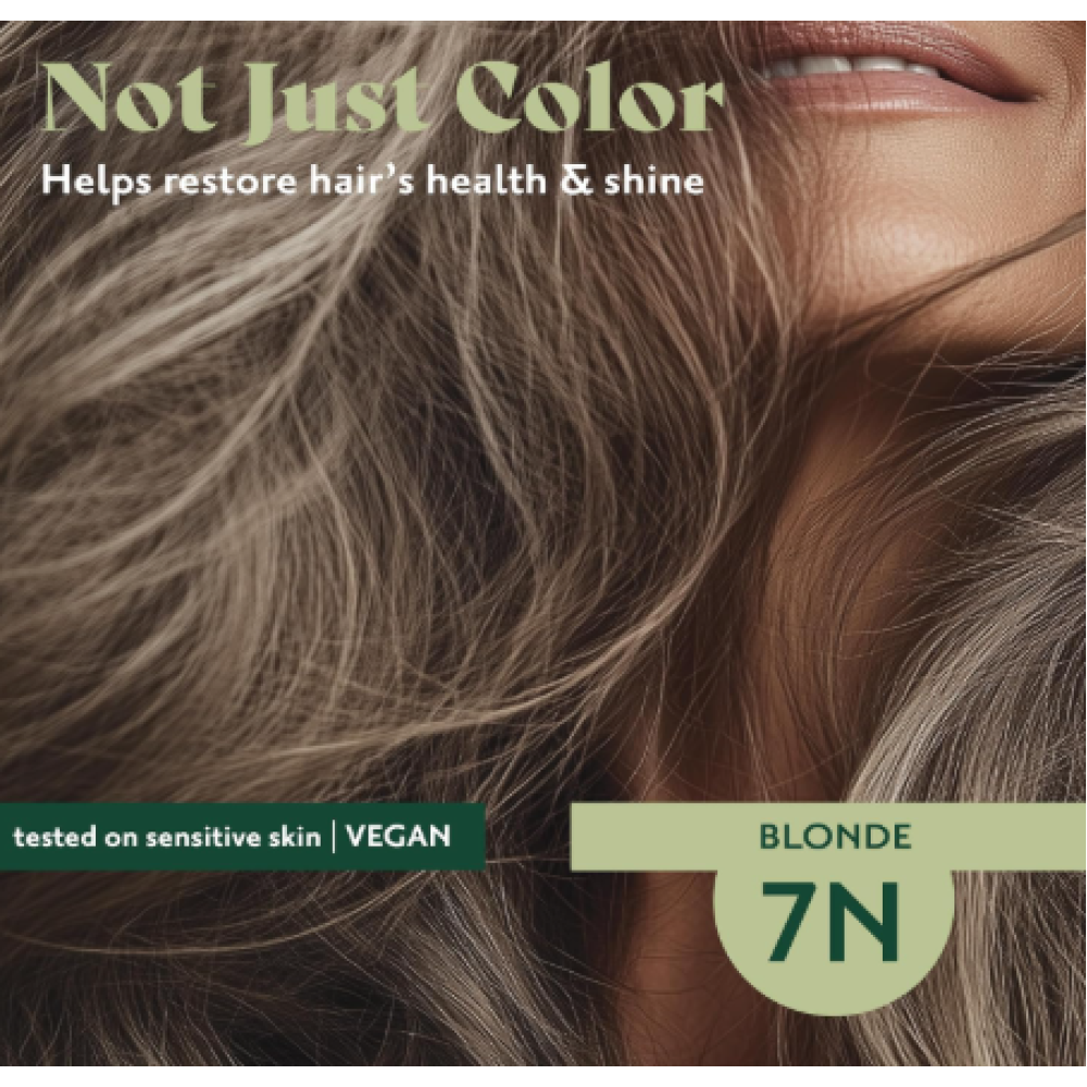 HERBATINT ilgnoturīga, dabīga augu gēlveida matu krāsa - 7N (Blonda)