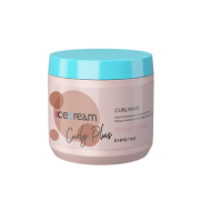 Inebrya Ice Cream Curly Plus Mask - Mitrinoša maska viļņotiem, cirtainiem matiem, 500ml