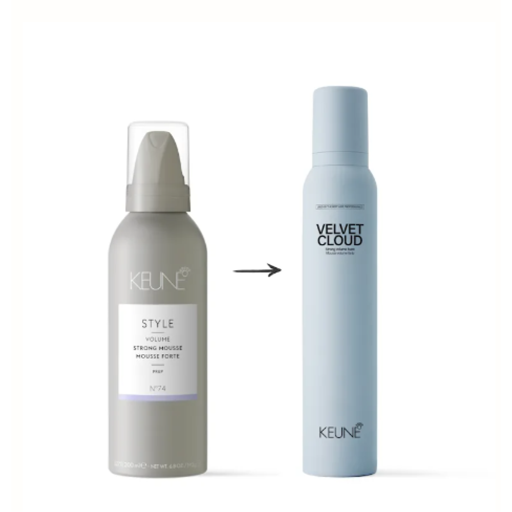 KEUNE Style VELVET CLOUD - Spēcīgas putas apjomam, 200ml