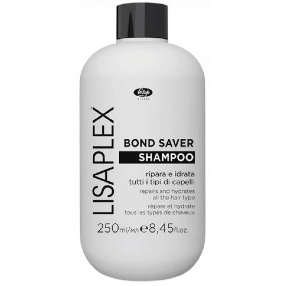 Lisap Lisaplex Bond Saver Shampoo - Atjaunojošs un mitrinošs šampūns visiem matu tipiem, 250ml