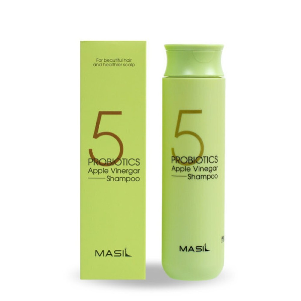 MASIL 5 Probiotics Apple Vinegar Shampoo - Maigs sulfātus nesaturošs šampūns ar ābolu sidra etiķi, 300ml