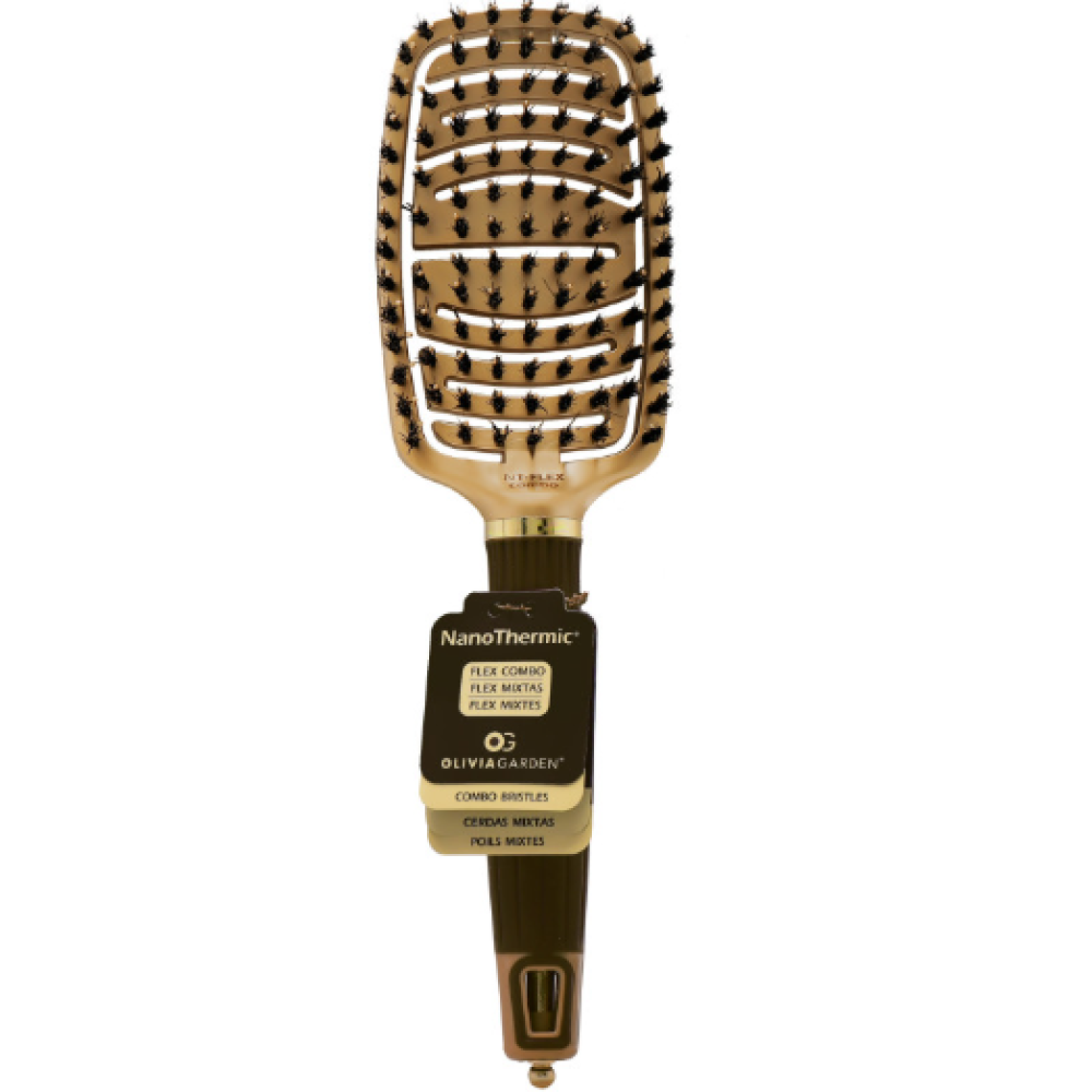 Olivia Garden 92 NanoThermic Flex Combo Brush - Matu suka