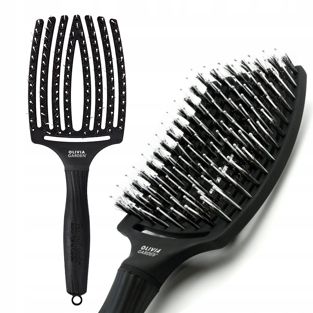 Olivia Garden Fingerbrush Combo Large Black - Matu suka