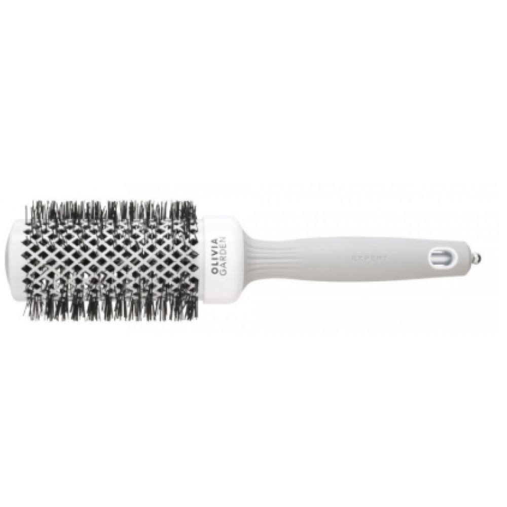 Olivia Garden Expert Blowout Shine White&Grey hairbrush, 45mm - Matu suka