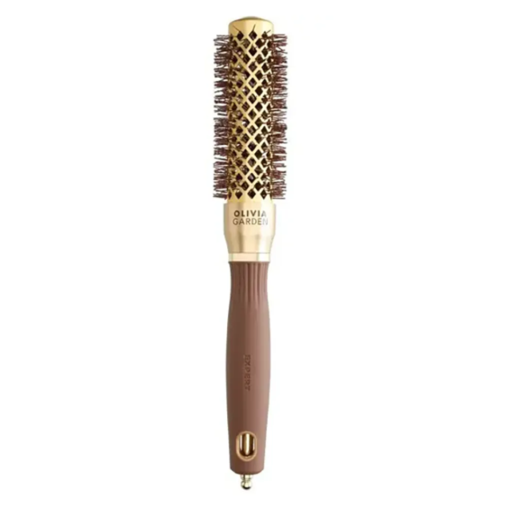 Olivia Garden Expert Blowout Shine Gold hairbrush 25mm - matu suka