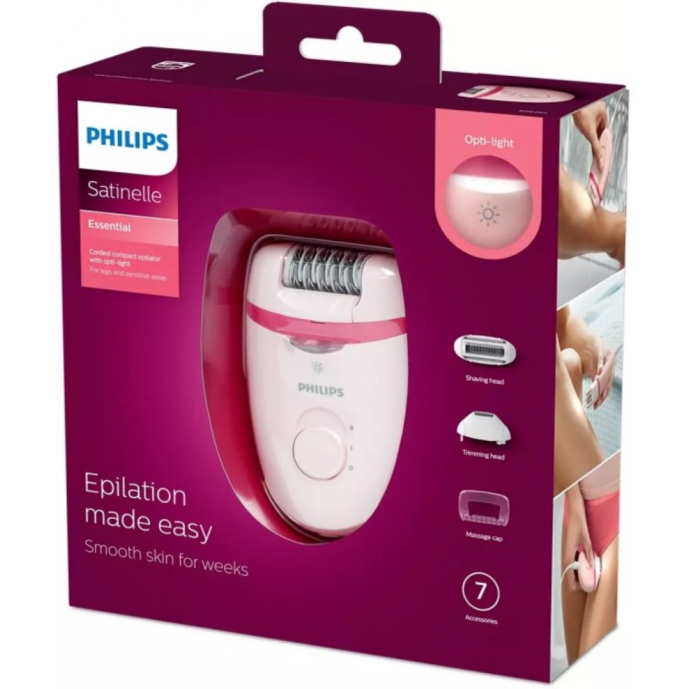 PHILIPS Kompaktais epilators Satinelle Essential ar vadu