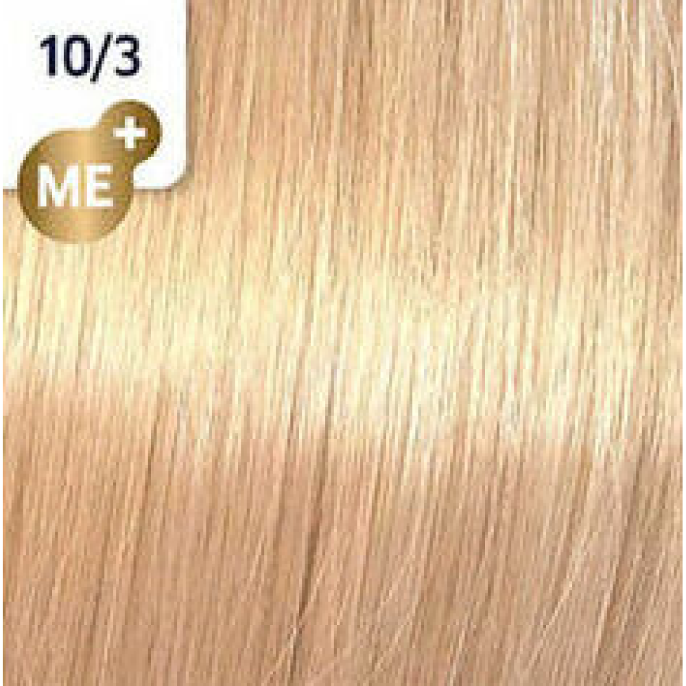WELLA PROFESSIONALS KOLESTON PERFECT ME+ - Matu krāsa, 10/3 - ĻOTI GAIŠS ZELTA BLONDS