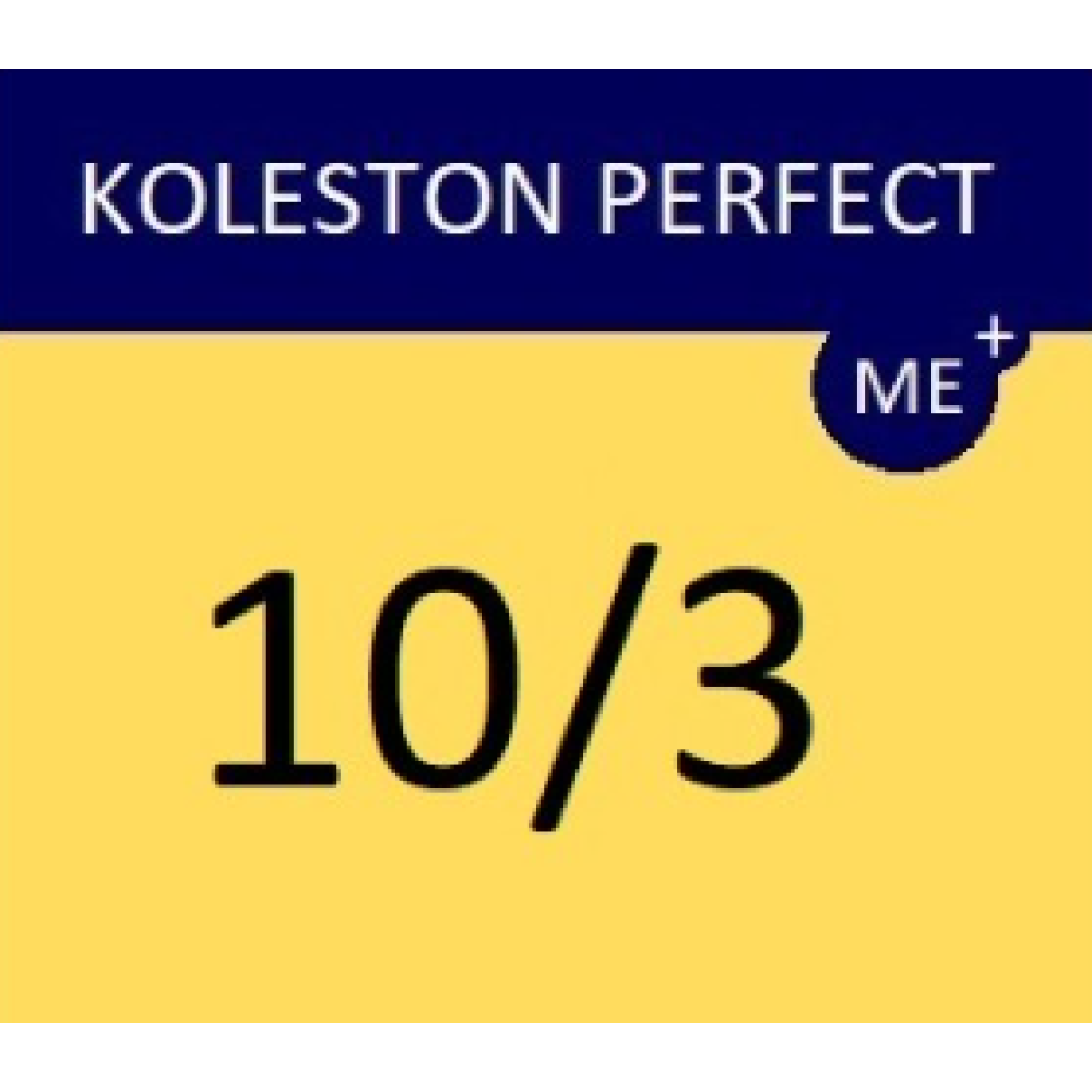 WELLA PROFESSIONALS KOLESTON PERFECT ME+ - Matu krāsa, 10/3 - ĻOTI GAIŠS ZELTA BLONDS