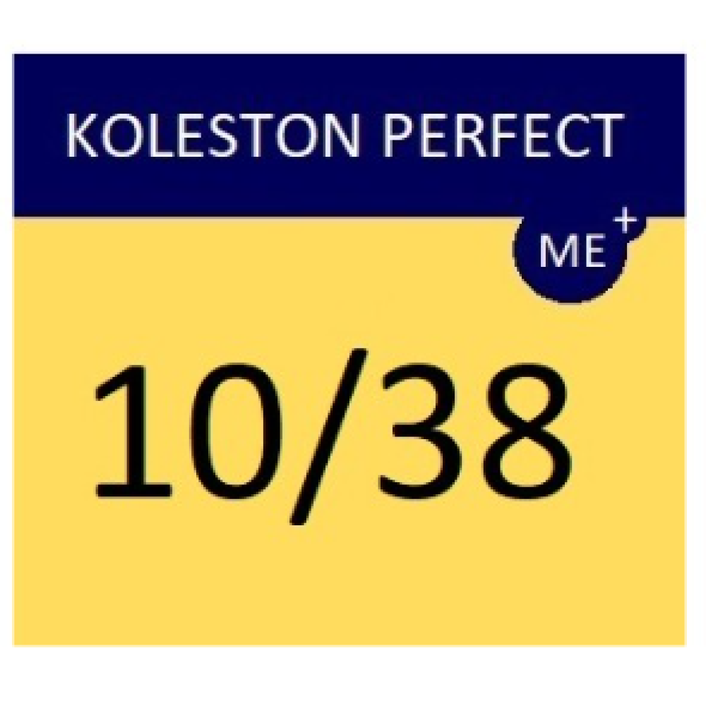WELLA PROFESSIONALS KOLESTON PERFECT ME+ - Matu krāsa, 10/38 - PĒRĻU ZELTA PLATĪNBLONDS