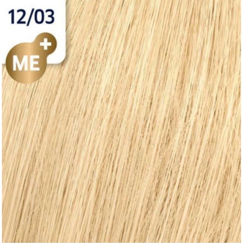WELLA PROFESSIONALS KOLESTON PERFECT ME+ - Matu krāsa, 12/03 - ĻOTI GAIŠS NATURĀLAIS ZELTA BLONDS