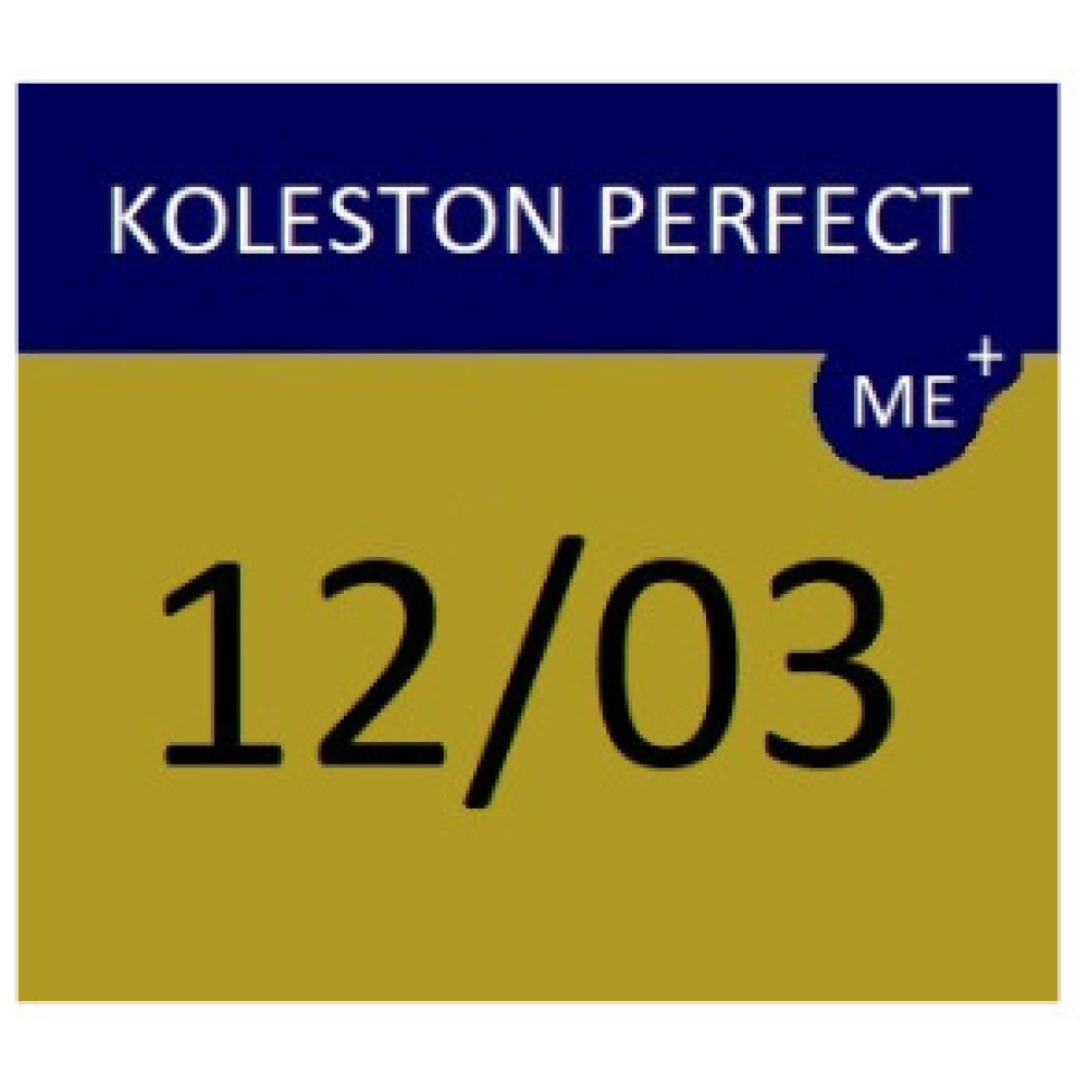 WELLA PROFESSIONALS KOLESTON PERFECT ME+ - Matu krāsa, 12/03 - ĻOTI GAIŠS NATURĀLAIS ZELTA BLONDS