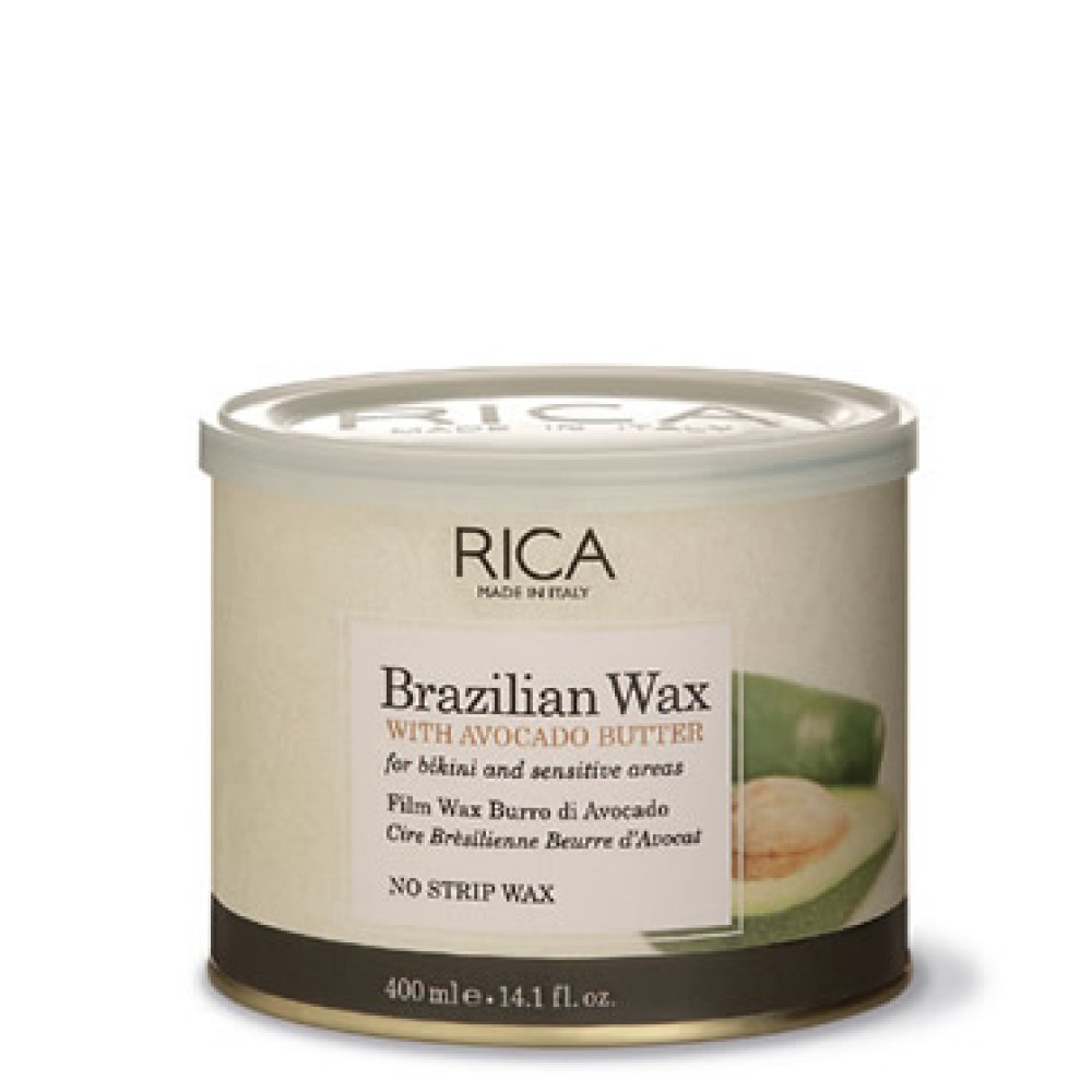 RICA Brazilian Avokado Wax - Бразильский твердый воск с экстрактом авокадо, 400ml