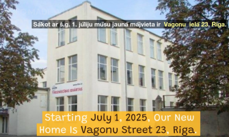 Esam pārcēlušies! Jauna adrese – vēl ērtāka saņemšana!