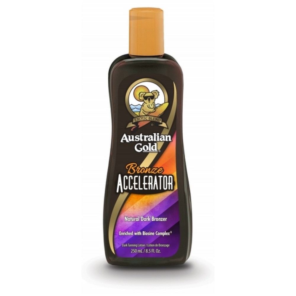 Australian Gold Bronze ACCELERATOR - Solārija krēms ar bronzeriem, 250ml