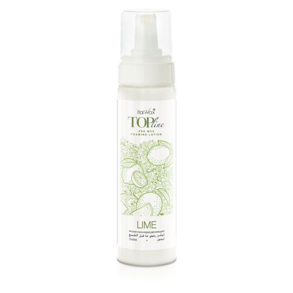 ItalWax Top Line Pre Wax Foaming Lotion LIME - Лосьон-пенка перед ваксацией с Лаймом, 200ml